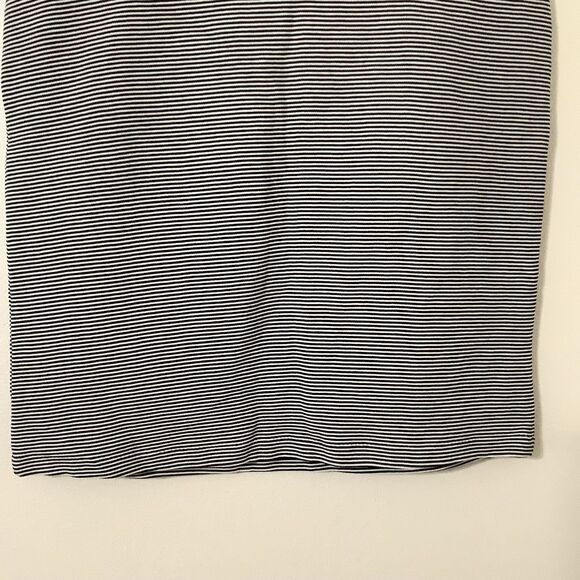 NWT Premise Striped Black White Twee Minimalist Work School Pencil Skirt Large - Picture 3 of 7